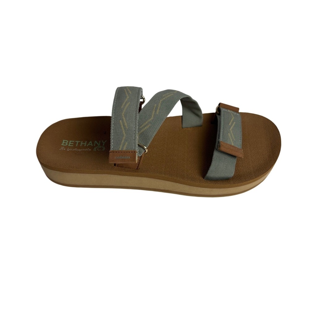 Cobian‎ Bethany Hamilton Be Unstoppable Sandals Sage Green Tan Womens 9 Platform